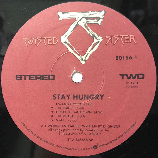 Buy Twisted Sister : Stay Hungry (LP, Album, SP ) Online for a Buy Twisted Sister : Stay Hungry (LP, Album, SP ) Online for a