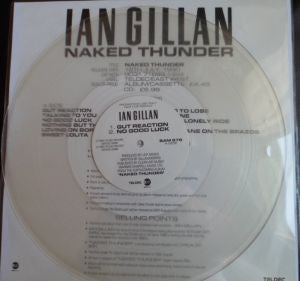 Ian Gillan : Naked Thunder (12", Promo, Smplr, Cle)