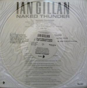 Ian Gillan : Naked Thunder (12", Promo, Smplr, Cle)