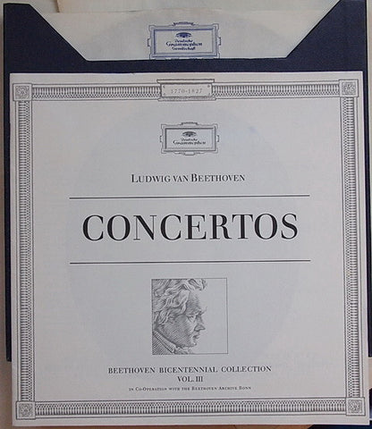 Ludwig van Beethoven - Ferdinand Leitner, Herbert Von Karajan, Berliner Philharmoniker, Wilhelm Kempff, Christian Ferras : Concertos (5xLP, Aut + Box, Comp)