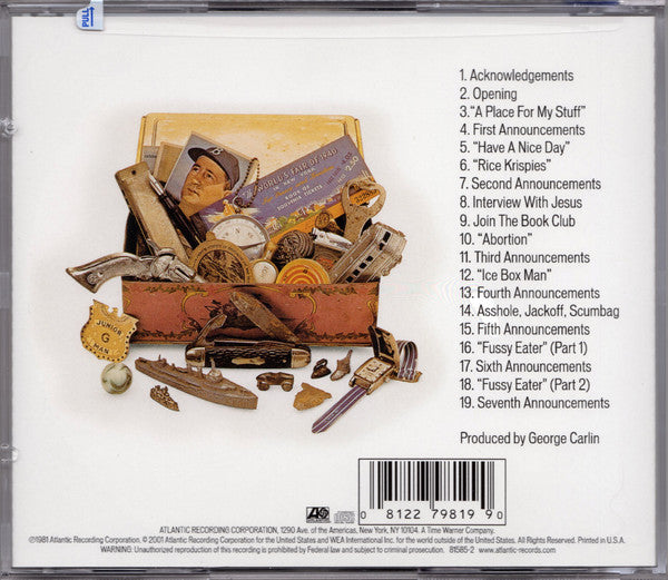 George Carlin : A Place For My Stuff! (CD, Album, RE, RP)