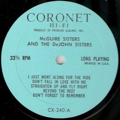 McGuire Sisters With De John Sisters : Starring The McGuire Sisters With The De John Sisters (LP, Album, Mono)