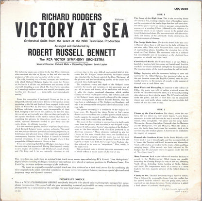 Richard Rodgers / Robert Russell Bennett / RCA Victor Symphony Orchestra : Victory At Sea Volume 1 (LP, Album, Ind)