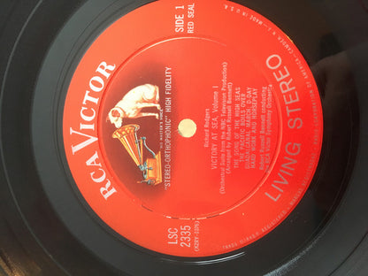 Richard Rodgers / Robert Russell Bennett / RCA Victor Symphony Orchestra : Victory At Sea Volume 1 (LP, Album, Ind)