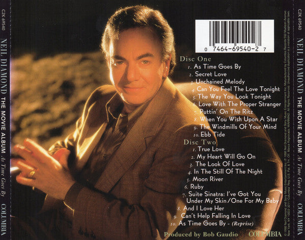 Neil Diamond Conducted By Elmer Bernstein : The Movie Album As Time Goes By (2xCD, Album)