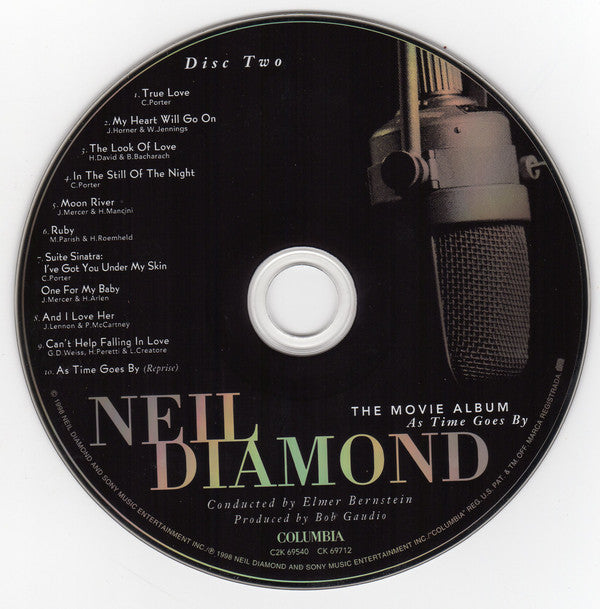 Neil Diamond Conducted By Elmer Bernstein : The Movie Album As Time Goes By (2xCD, Album)