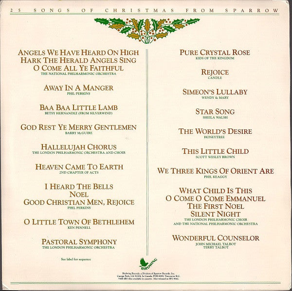 Various : 25 Songs Of Christmas From Sparrow (2xLP)