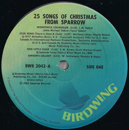 Various : 25 Songs Of Christmas From Sparrow (2xLP)