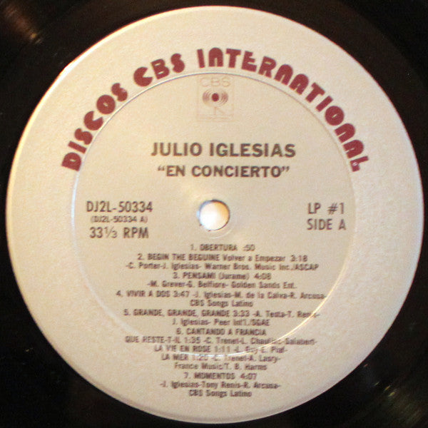 Julio Iglesias : En Concierto (2xLP, Album, Gat)