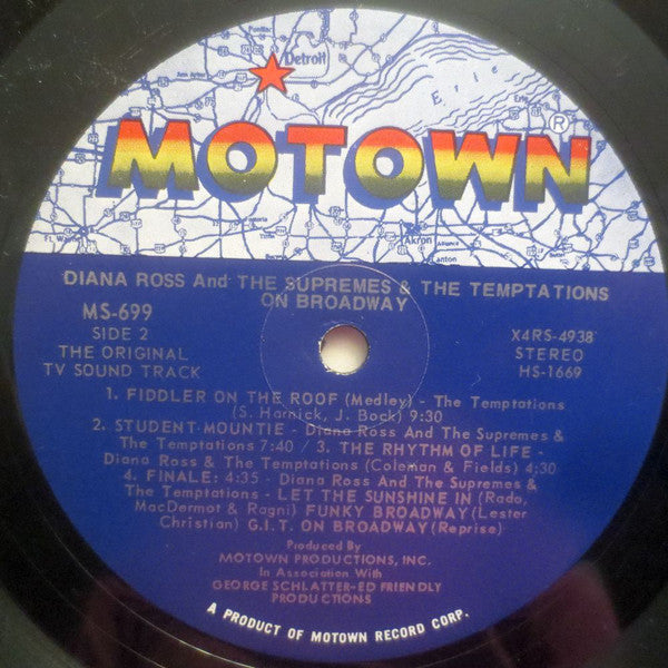 Diana Ross And The Supremes* & The Temptations : On Broadway (LP, Album, Gat)