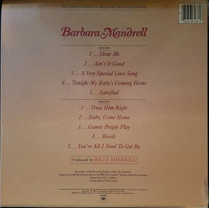 Barbara Mandrell : Looking Back (LP, Comp)