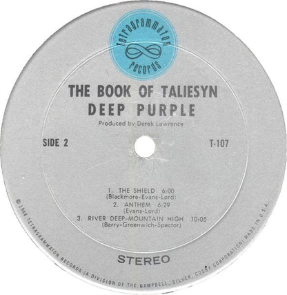 Deep Purple : The Book Of Taliesyn (LP, Album, Mon)