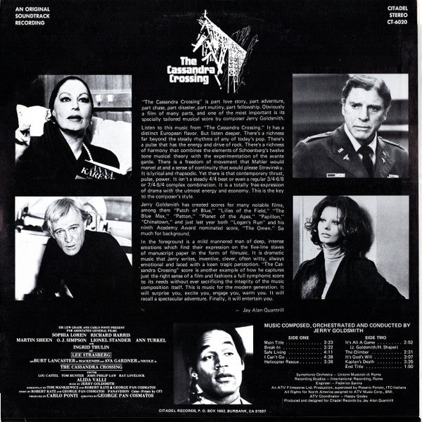 Buy Jerry Goldsmith : The Cassandra Crossing (LP) Online for a