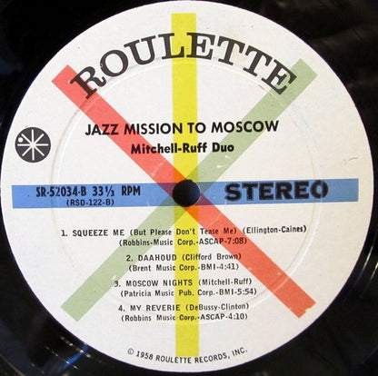 The Mitchell-Ruff Duo : Jazz Mission To Moscow (LP, Album)
