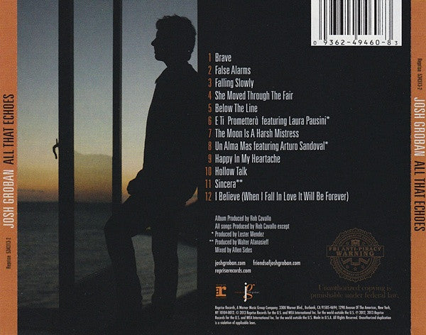 Josh Groban : All That Echoes (CD, Album)