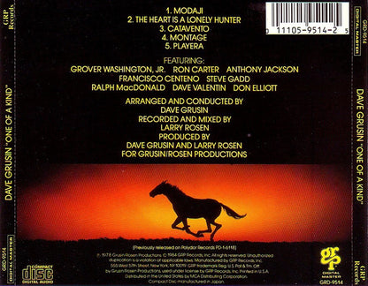Dave Grusin : One Of A Kind (CD, Album)