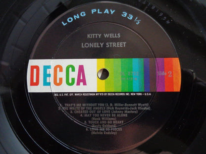Kitty Wells : Lonely Street (LP, Mono)
