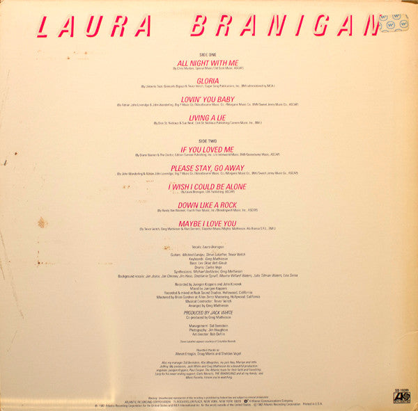 Laura Branigan : Branigan (LP, Album, SP )