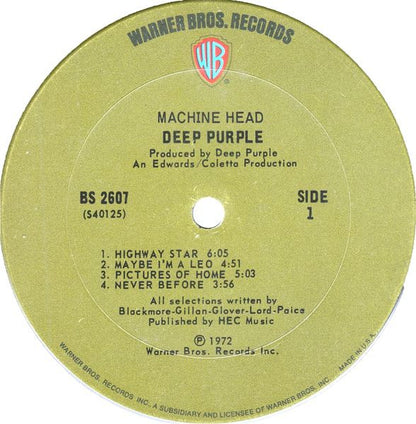 Deep Purple : Machine Head (LP, Album)