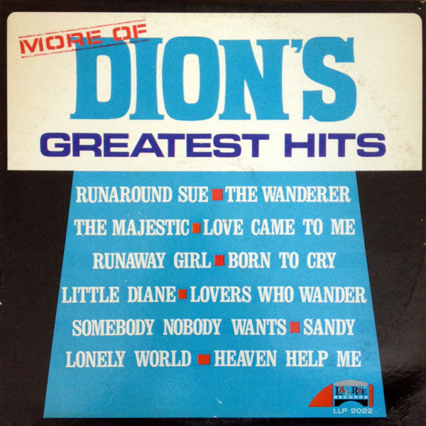 Dion (3) : More Of Dion's Greatest Hits (LP, Comp, Mono)