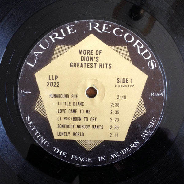 Dion (3) : More Of Dion's Greatest Hits (LP, Comp, Mono)