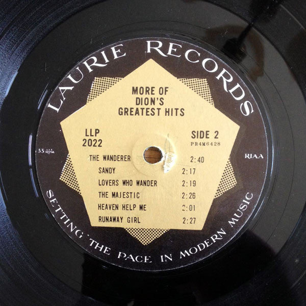 Dion (3) : More Of Dion's Greatest Hits (LP, Comp, Mono)