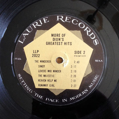 Dion (3) : More Of Dion's Greatest Hits (LP, Comp, Mono)