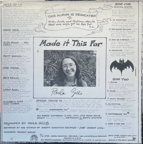 Paula Gills : Made It This Far (LP, Album)