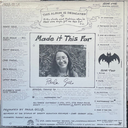 Paula Gills : Made It This Far (LP, Album)