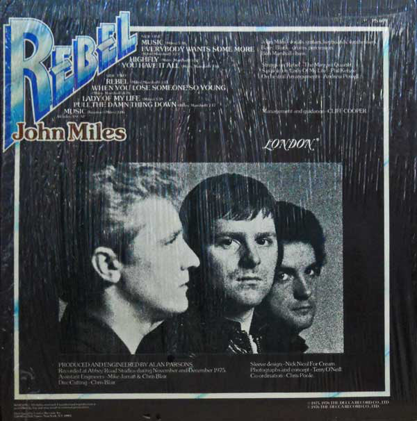 John Miles : Rebel (LP, Album, Pet)