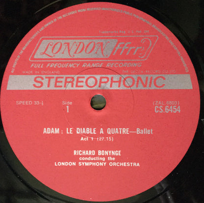 Adolphe C. Adam ,  The London Symphony Orchestra Conducted By Richard Bonynge : Le Diable A Quatre (LP, Album + Box)