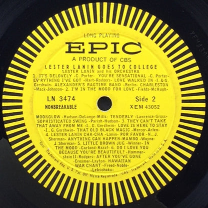 Lester Lanin And His Orchestra : Goes To College (LP, Album)