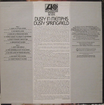 Dusty Springfield : Dusty In Memphis (LP, Album, PR )