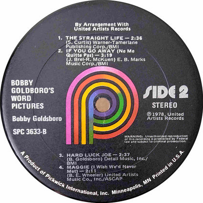 Bobby Goldsboro : Word Pictures (LP, Album, RE)