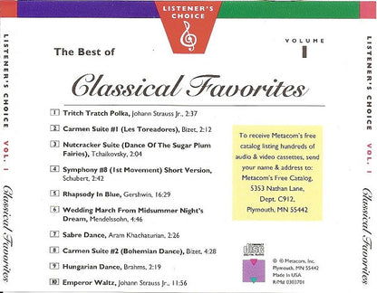 Various : The Best Of Classical Favorites (CD, Comp)