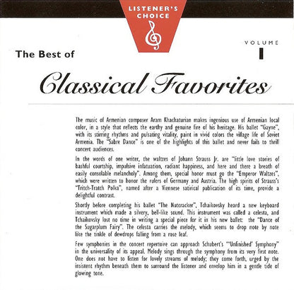 Various : The Best Of Classical Favorites (CD, Comp)