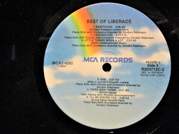 Liberace : The Best Of Liberace (2xLP, Comp, Club, RE)