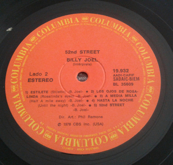 Billy Joel : 52nd Street (LP, Album)