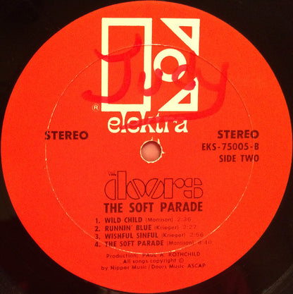 The Doors : The Soft Parade (LP, Album, Red)
