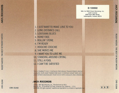 Muddy Waters : The Best Of Muddy Waters (CD, Comp, Club, RE)