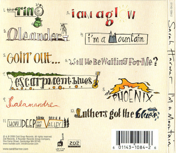 Sarah Harmer : I'm A Mountain (CD, Album, Dig)