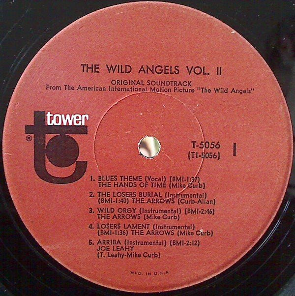 Mike Curb Featuring Davie Allan & The Arrows : The Wild Angels, Volume II (Original Soundtrack) (LP, Album, Mono)