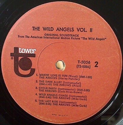 Mike Curb Featuring Davie Allan & The Arrows : The Wild Angels, Volume II (Original Soundtrack) (LP, Album, Mono)