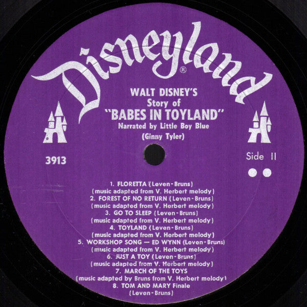 Unknown Artist : Walt Disney's Story And Songs From Babes In Toyland (LP, Album, Mono, RE)