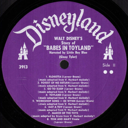 Unknown Artist : Walt Disney's Story And Songs From Babes In Toyland (LP, Album, Mono, RE)