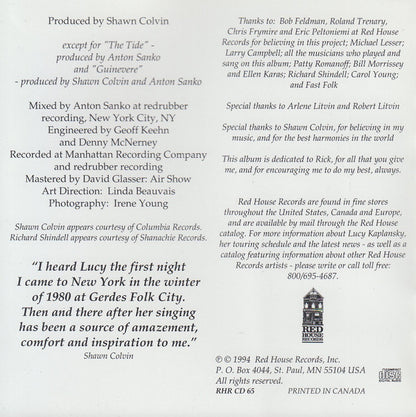 Lucy Kaplansky : The Tide (CD, Album)