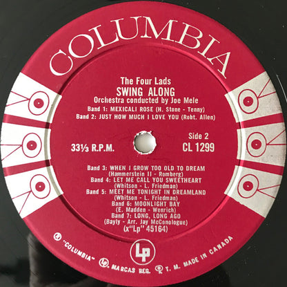 The Four Lads : Swing Along (LP, Album)