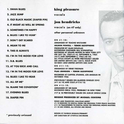 King Pleasure : Moody's Mood For Love (CD, Comp, RE)