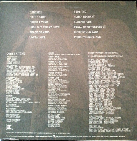 Neil Young : Comes A Time (LP, Album)