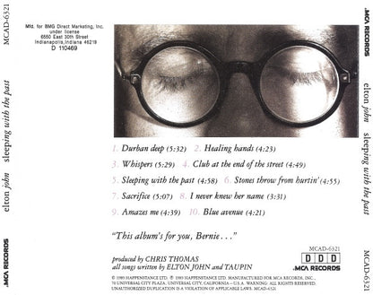 Elton John : Sleeping With The Past (CD, Album, Club)